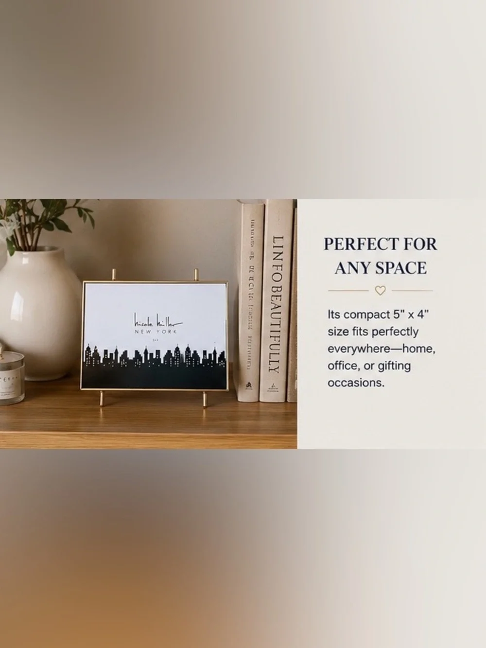 Modern contemporary picture frame 5” x 4”